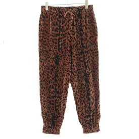 WACKO MARIA ワコマリア 23SS LEOPARD VELVET PANTS レオパードベルベットパンツ ブラウン M 【中古】 ITXNUUYGP79S