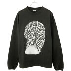 NISHIMOTO IS THE MOUTH ニシモトイズザマウス 23AW BELIEVER MN L/S TEE グラフィックプリントロングスリーブTシャツ チャコール XS 【中古】 ITOAZDWGDBKS