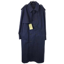 Yohji Yamamoto POUR HOMME ヨウジヤマモト プールオム 23AW 120Z DENIM K-DENIM TRENCH COAT デニムトレンチコート HJ-C24-014 インディゴブルー 1 【中古】 ITFQKT6LNT0W