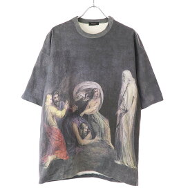 UNDER COVER アンダーカバー 15AW William Blake ウィリアムブレイク転写ビッグTシャツ グレー系 2 UCP4806 【中古】 ITEIQL11JWUS