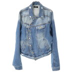 EGONLAB エゴンラボ 23AW WRAPPED DENIM JACKET ラップデザインデニムジャケット インディゴ M 【中古】 ITJPA7IXK3LC