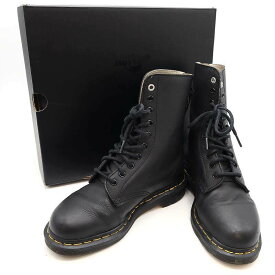 Y's×Dr.Martens ワイズ×ドクターマーチン 10eye boot バックジップ10ホールブーツ ブラック UK6 YA-E18-733-1 【中古】 ITITBJ0SKJ3W