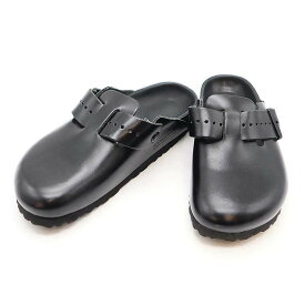 Rick Owens×Birkenstock リックオウエンス×ビルケンシュトック Boston レザーサンダル ブラック 24.5cm 【中古】 ITCHZF0OT7SB