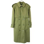 BURBERRY バーバリー コットンギャバジンノバチェックトレンチコート 8041215 グリーン系 UK2 【中古】 ITW4RSF3MH44