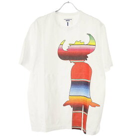 JUNYA WATANABE COMME des GARCONS MAN ジュンヤワタナベ コムデギャルソンマン 22AW Jamiroquai Jay Kay コラボプリントTシャツ ホワイト XL WJ-T001 【中古】 ITY9Z9WV9XKI