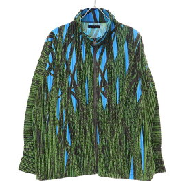 HOMME PLISSE ISSEY MIYAKE オム プリッセ イッセイ ミヤケ 23SS GRASS FIELD ジップアッププリーツトップス HP31JL165 ミックス 3 【中古】 ITATMYITRN1S