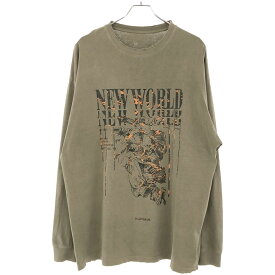 Danke schon ダンケシェーン 23AW PIGMENT NEW LONGSLEEVE TEE ダメージ加工ロングスリーブカットソー ベージュ系 M 23277TS-DS 【中古】 ITIUOEI4DT14