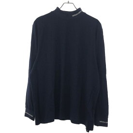 White Mountaineering ホワイトマウンテニアリング MOCKNECK LONG SLEEVE T-SHIRT モックネックロゴカットソー ネイビー 1 WM2173509 【中古】 IT71P00KQXDO