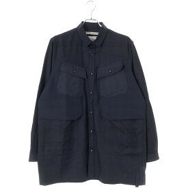 White Mountaineering ホワイトマウンテニアリング 21AW オーバーサイズ シャツジャケット ネイビー 1 WM2173109 【中古】 ITFR8TSWZZNO