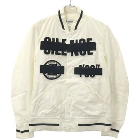 ANREALAGE アンリアレイジ 17SS SILENCE WAPPEN STADIUM JAMPER サイレンス スタジャン ホワイト 46 【中古】 IT63SFEHKDFM