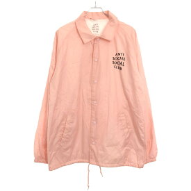 ANTI SOCIAL SOCIAL CLUB アンチソーシャルソーシャルクラブ コーチジャケット ピンク XL 【中古】 ITOTGCRSOIJW