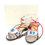 TOGA PULLA トーガ プルラ Metal strap sandal メタルストラップサンダル AJ705 シルバー系 37 【中古】 ITM5B0Z9M7IW