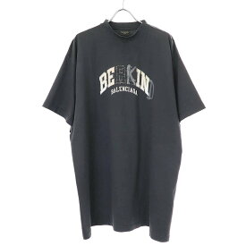 BALENCIAGA バレンシアガ 23AW Be Kind Tee オーバーサイズTシャツ 739028 TPVD5 チャコール 3 【中古】 ITTZUHX1OLPW