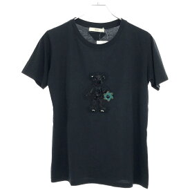 PRADA プラダ ビジューベアーデザインTシャツ Z63349 ブラック L 【中古】 ITICPOAC9GSU