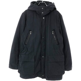 LANVIN ランバン フーデッドダウンコート M02BL115 ネイビー 46 【中古】 IT8BPFO58ANI