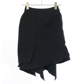 sacai サカイ 24SS Knit Skirt ニットスカート 24-07102 001(ブラック) 0 【中古】 IT1Y4RIAB3EG