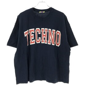 is-ness イズネス TECHNO S/S T-SHIRTS プリントTシャツ 311LDKECHNO ネイビー F 【中古】 ITUAO8NCBF24