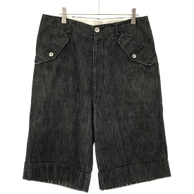 tricot COMME des GARCONS トリココムデギャルソン 05SS デニムショートパンツ TO-P039 ブラック M 【中古】 ITMZ6CUM6URS