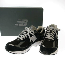 NEW BALANCE ニューバランス M2002R GTX D スウェードローカットスニーカー M2002RXD ブラック 27cm 【中古】 ITOQV7BZZPDS