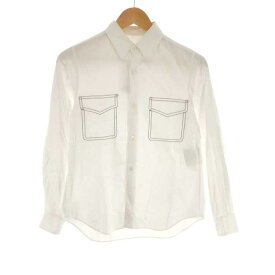 COMME des GARCONS コムデギャルソン 15SS ポケットステッチシャツ ホワイト XS 【中古】 ITFRSTBAUVHY