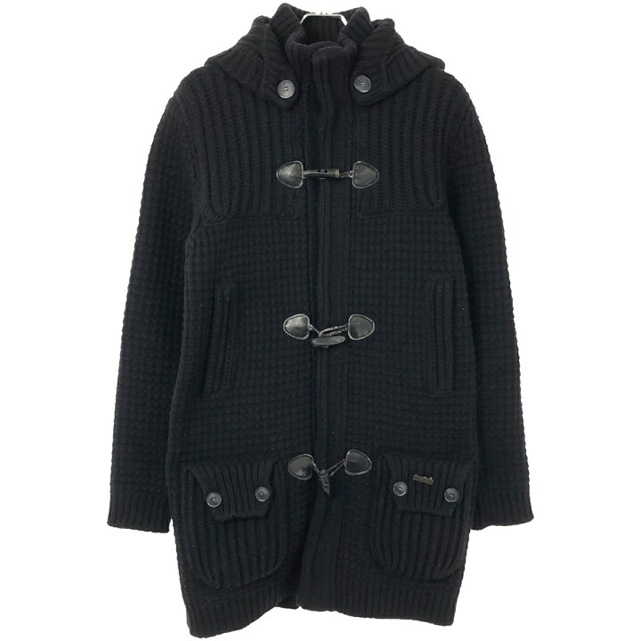 楽天市場】BARK バーク ニットダッフルコート ブラック XS 【中古 