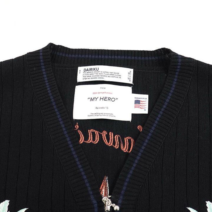 楽天市場】DAIRIKU ダイリク 24SS Hawaii Zip Up Knit Vest ハワイ 