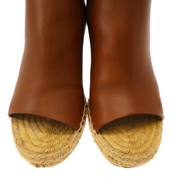 楽天市場】CELINE セリーヌ エスパドリーユオープントゥレザーウェッジ  