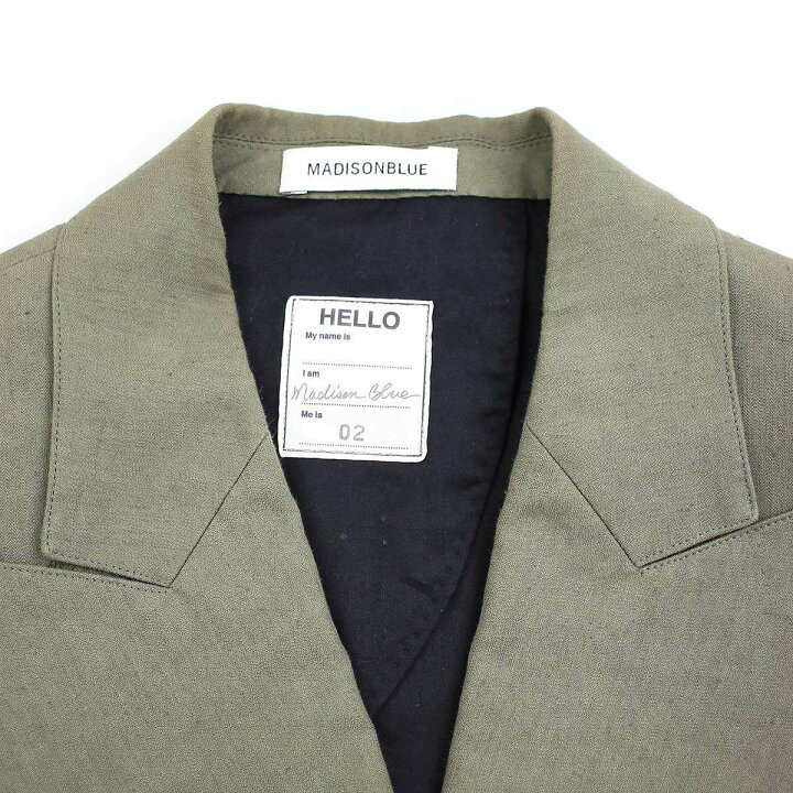 楽天市場】MADISON BLUE マディソンブルー 18SS ダブルブレストリネン  