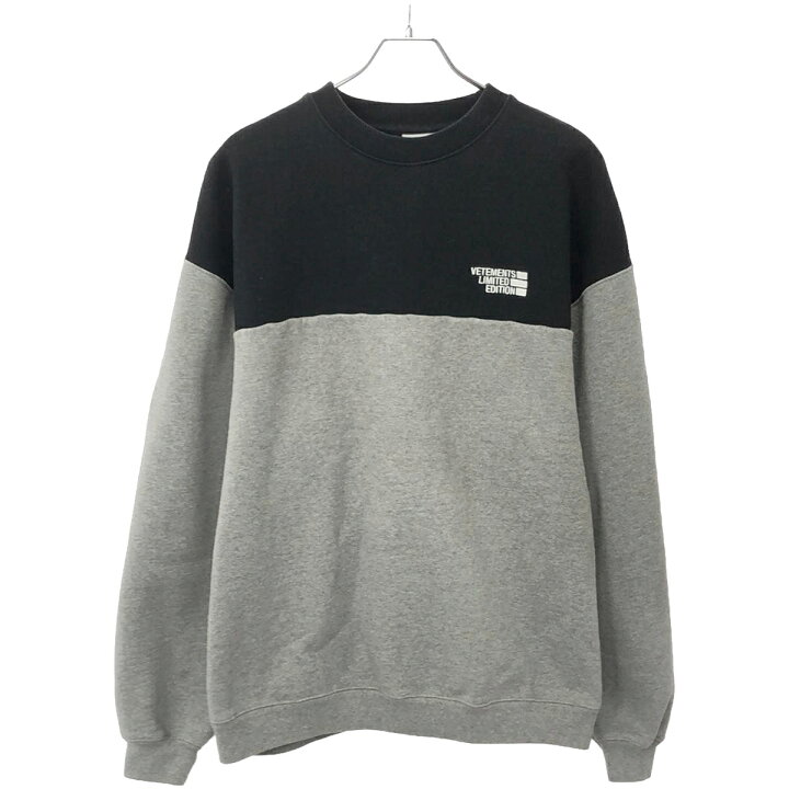 楽天市場】VETEMENTS ヴェトモン 20AW 2トーンスウェットトレーナー  