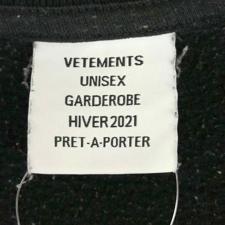 楽天市場】VETEMENTS ヴェトモン 20AW 2トーンスウェットトレーナー  