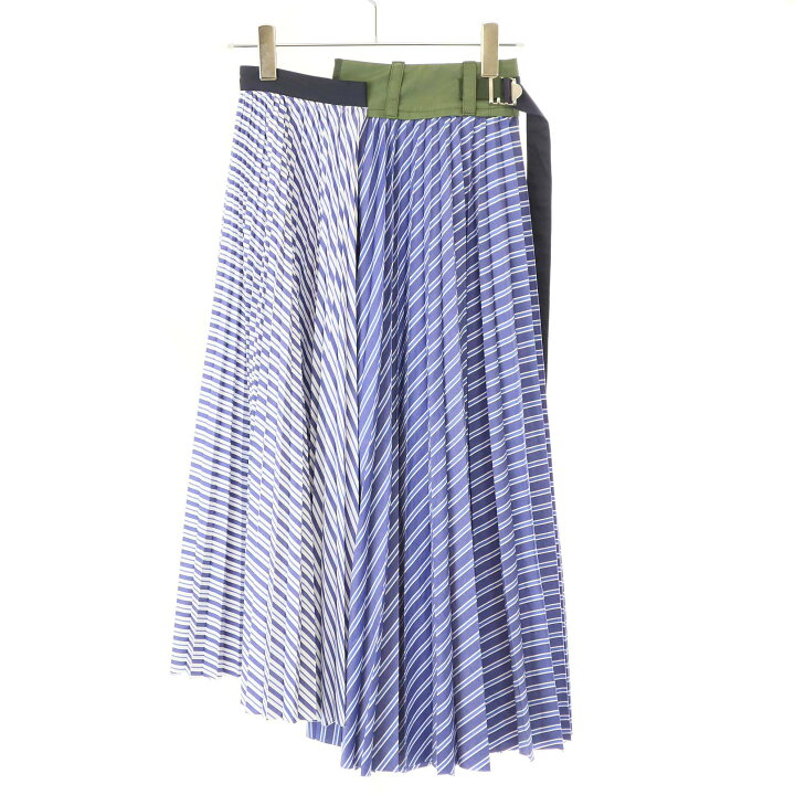 楽天市場】sacai サカイ 20SS Cotton Poplin Pleated Skirt コットン  