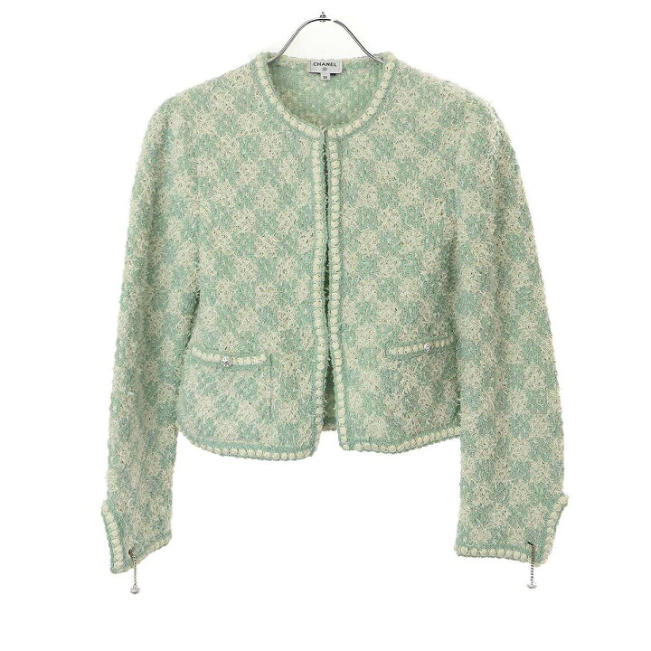 楽天市場】CHANEL シャネル 23SS ココボタンノーカラーツイード  