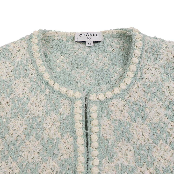 楽天市場】CHANEL シャネル 23SS ココボタンノーカラーツイード  