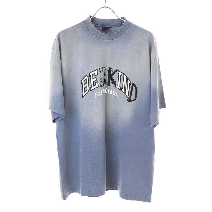 楽天市場】BALENCIAGA バレンシアガ 23AW BE KINDプリントダメージ加工 