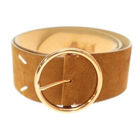Maison Margiela メゾン マルジェラ スウェードレザーワイドベルト ブラウン M 【中古】 ITOHF4R8ES7C