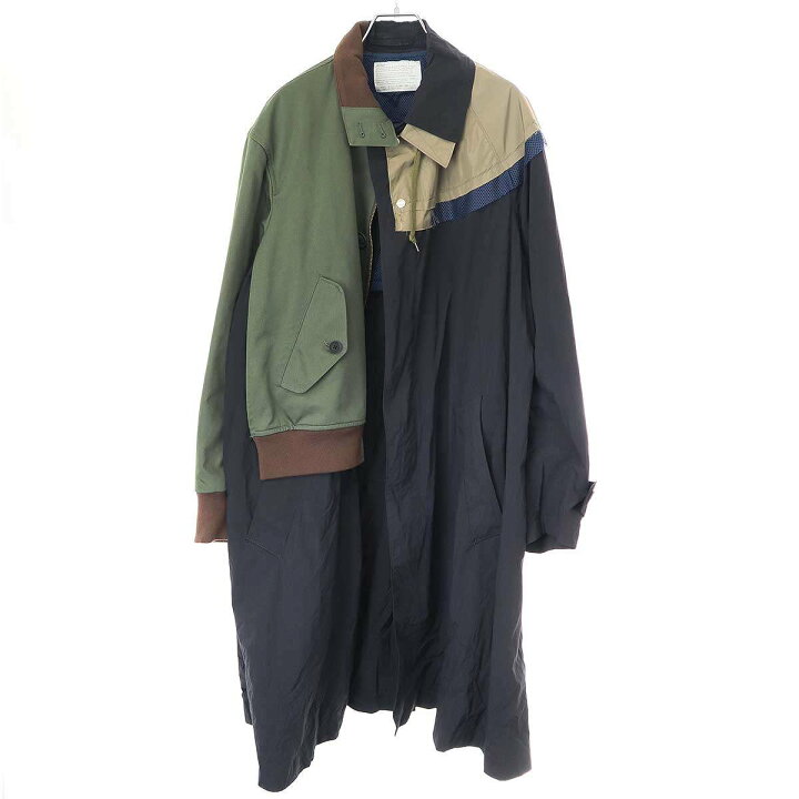 楽天市場】kolor カラー 22SS ドッキングデザインナイロンステンカラー 