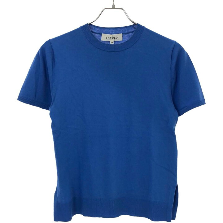 楽天市場】ENFOLD エンフォルド 23SS KNIT T-SHIRT コットンニットT 