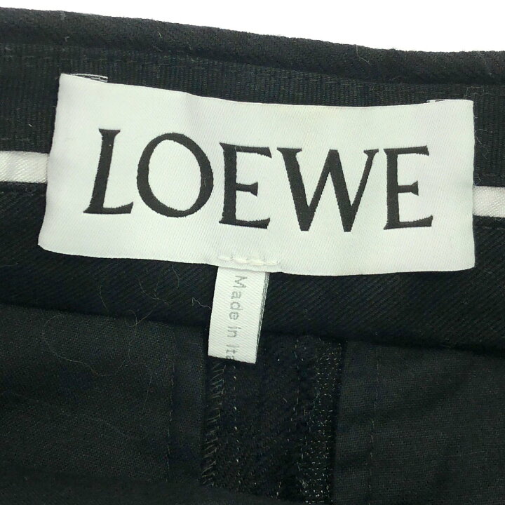 楽天市場】LOEWE ロエベ コットンウール ストライプドレープトラウザー