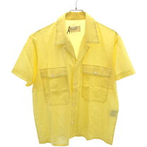 second layer セカンドレイヤーOPEN COLLAR 半袖シャツ