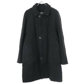 BIEK VERSTAPPEN ビークファースタッペン 23AW Coat Zipper vintage donegal tweed hand woven ドルマンスリーブツイードジップコート ブラック M 【中古】 ITLBBSCK3P26