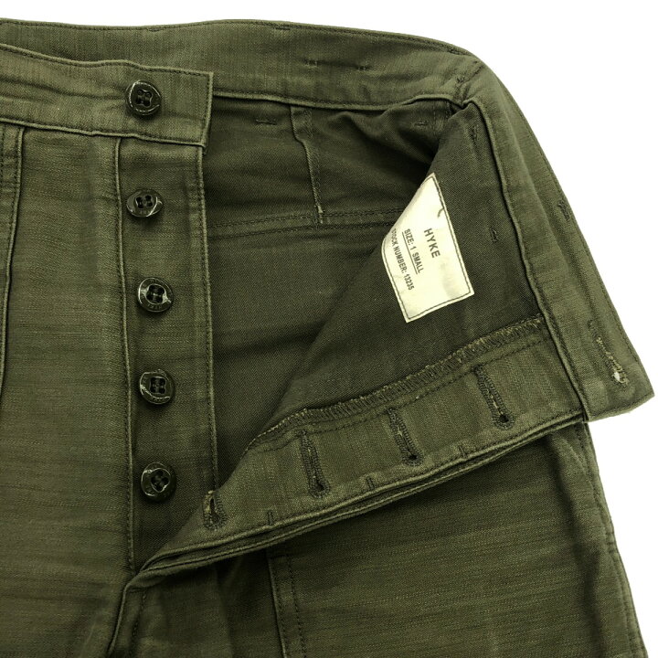 楽天市場】HYKE ハイク 23SS BACK SATIN BAKER PANTS ベイカーパンツ 