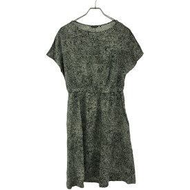marimekko マリメッコ Siimes Lukki dress ヴィスコースドレスワンピース ブラック ホワイト 34 【中古】 ITBZ0GRWKUKK