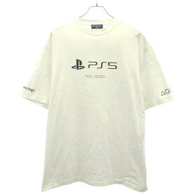 BALENCIAGA バレンシアガ Playstation PS5 プリント オーバーサイズTシャツ 651795 TKVF3 ホワイト XXS 【中古】 ITHSJWKQA3VA