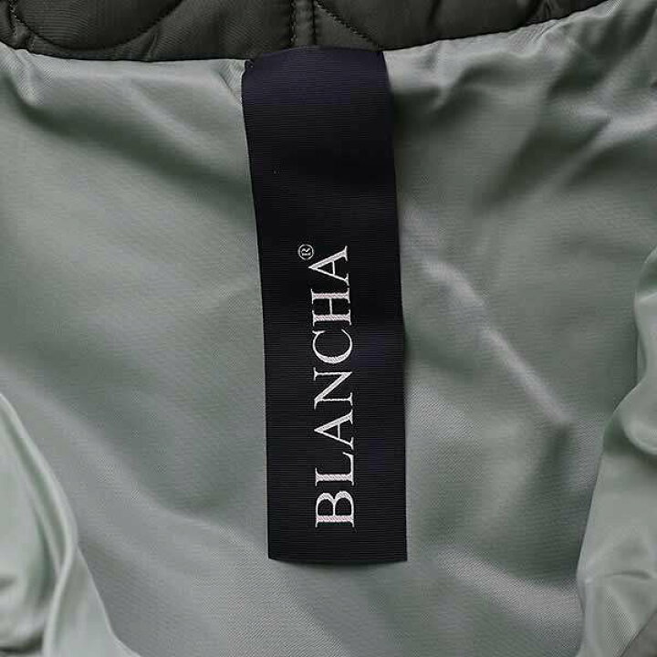 楽天市場】BLANCHA ブランカ 23AW Nylon fabric shearling bomber  