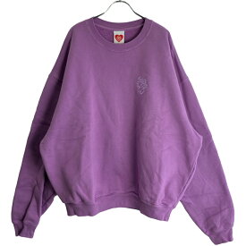 Girls Don’t Cry ガールズ ドント クライ ロゴ刺繍スウェットトレーナー パープル L 【中古】 ITAJNPBU5Q6J