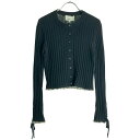 3.1 Phillip Lim スリーワンフィリップリム ラウンドネック リブ編みカーディガン E191-7162WRU ブラック XS 【中古】 IT6IO9H1PFF5