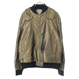 JIL SANDER ジルサンダー SAMPLE/ by RAF SIMONS 2007AW Bomber Jacket ストラップボンバージャケット ゴールド 表記なし 【中古】 ITXU4URSYY7W