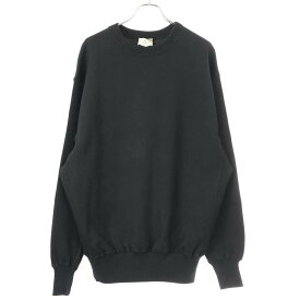 HERILL ヘリル C/S Double Layer Crew neck リバースウィーブダブルレイイヤーニット 23-080-HL-8250-1 ブラック 5 【中古】 ITZAH79Q61MA