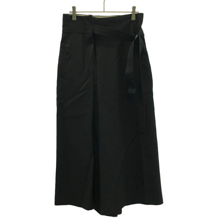 楽天市場】Ujoh ウジョー ウールギャバジンベルテッドガウチョパンツ  