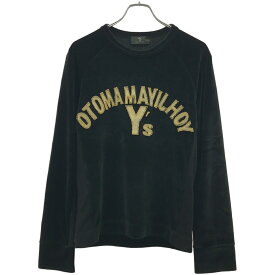 Y's for men ワイズ フォーメン 2005AW ベルベットロゴ ロングスリーブカットソー ブラック 3 【中古】 ITDXN0ZMM2KI